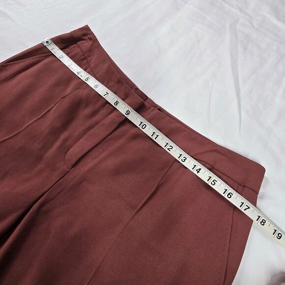 Escada Womens Pants Straight Leg Crop Trouser Sz 38 US 8 Classic Red Orange Pink - Picture 9 of 10